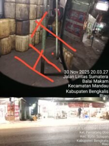 BENGKALIS DARURAT BBM ILEGAL! Mafia Minyak ‘Pesta’ di Lintas Sumatera, Aparat Cuma Nonton?