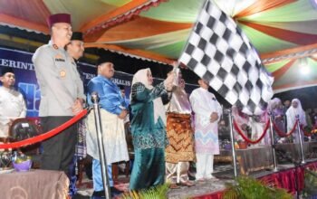 Gema Takbir Membelah Malam: Bupati Kasmarni Lepas Pawai Kemenangan di Bengkalis