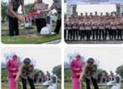 Polres Dumai Gelar Upacara Ziarah di Makam Pahlawan Damai Sentosa Kota Dumai Peringati Hari Bhayangkara ke-80