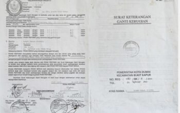SKGR milik Bangun Taraja Simamora Warga Jaya Mukti Dumai ” Hilang “