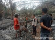 HOTSPOT DLK TERDETEKSI, POLSEK PANGKALAN KURAS GERAK CEPAT VERIFIKASI KARHUTLA 2500 M2 DI KAWASAN TNTN