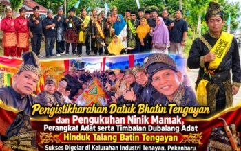 Alvabert Pranata Resmi Dikukuhkan Jadi Datuk Panglimo Dubalang Talang Sakti Batin Tengayan